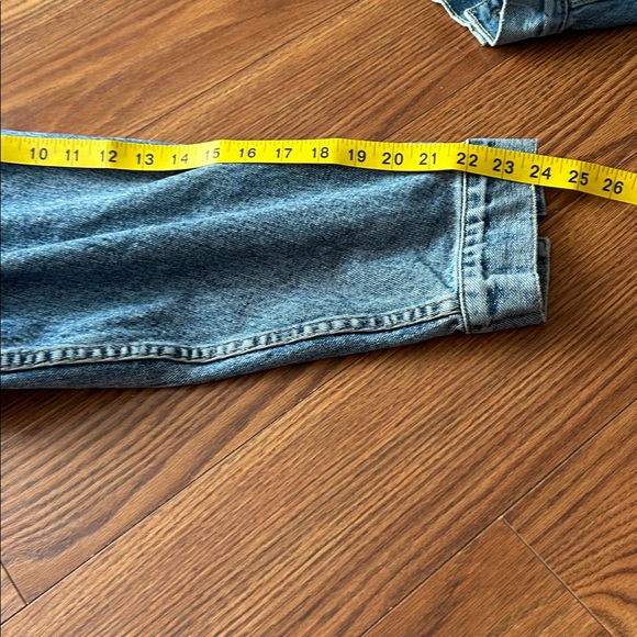 Vtg Levis Large Denim Blue Jean Coat 90s Trucker USA Made 70507-4890 Rancher XL - Picture 6 of 9